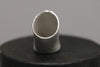 OLIO E ACETO Silver White Cave Wide Ring OA08F09 POEA4